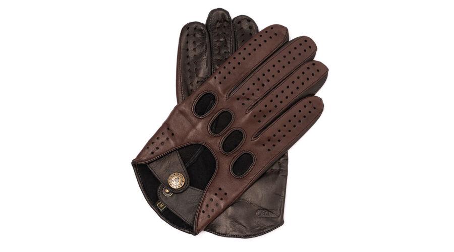 Перчатки мужские Alpa Gloves 941-18 автомобильные натуральная кожа р. 8,5 Коричневый (28334825)