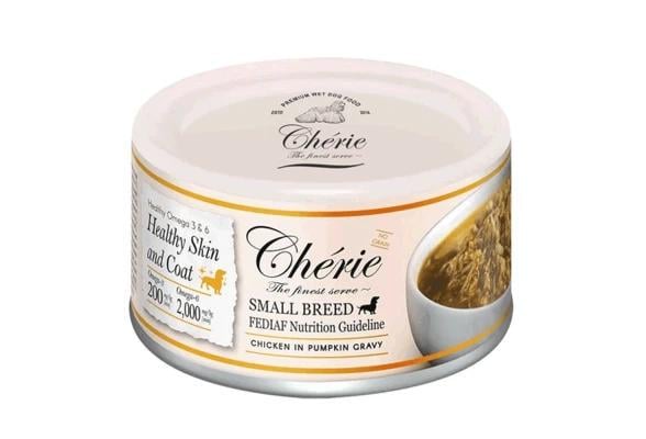 Корм влажный Cherie Small Breed Chicken in Pumpkin Gravy Курица в тыквенном соусе 80 г (CHT24701)