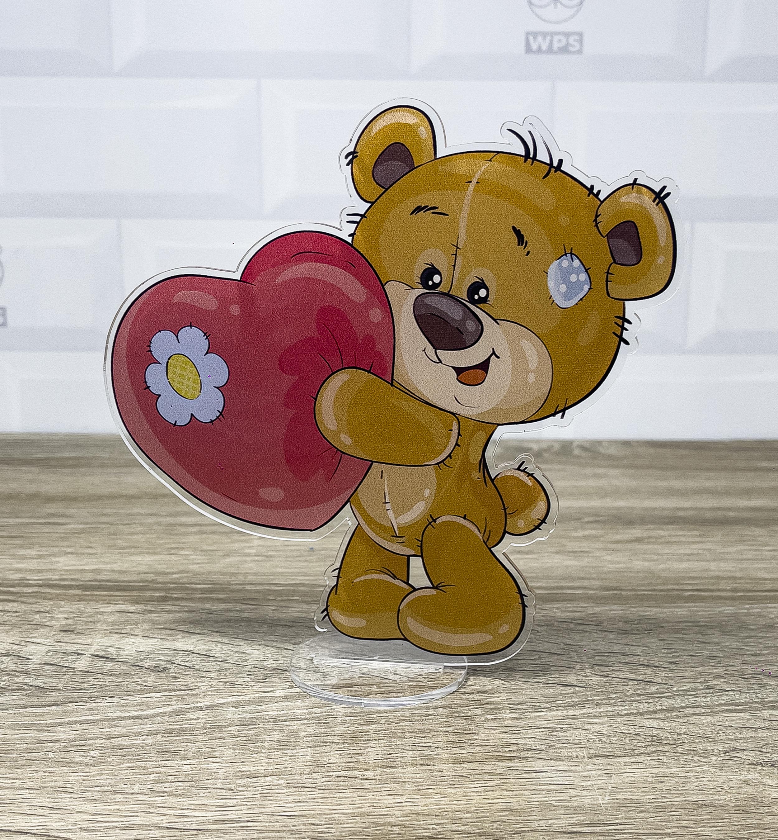 Фигурка акриловая коллекционная WorkPlaceShop Love is… Мишка Тедди 17 cм - фото 5