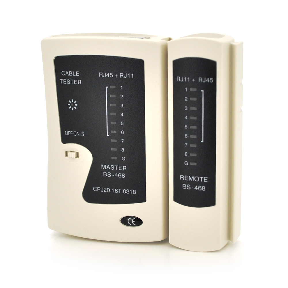 Тестер кабельный Merlion TL-468 RJ-45 RJ11 LAN (YUT_V3065)