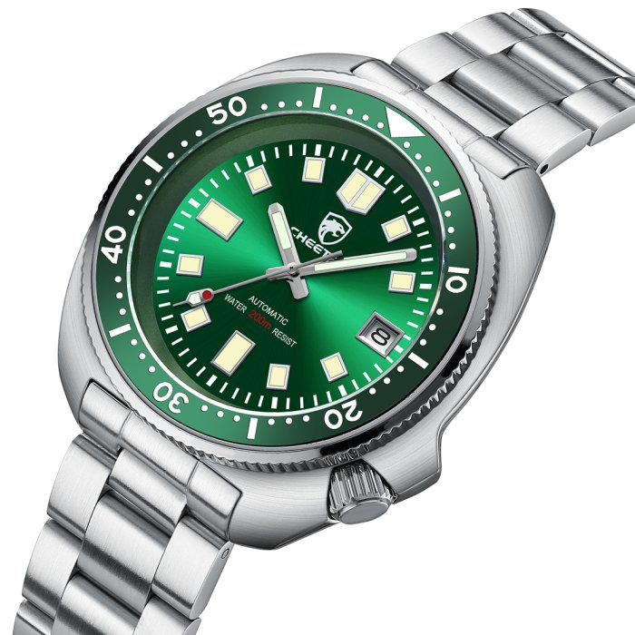 Годинник наручний чоловічий Cheetah Diver 20 Bar Silver (1808) - фото 2