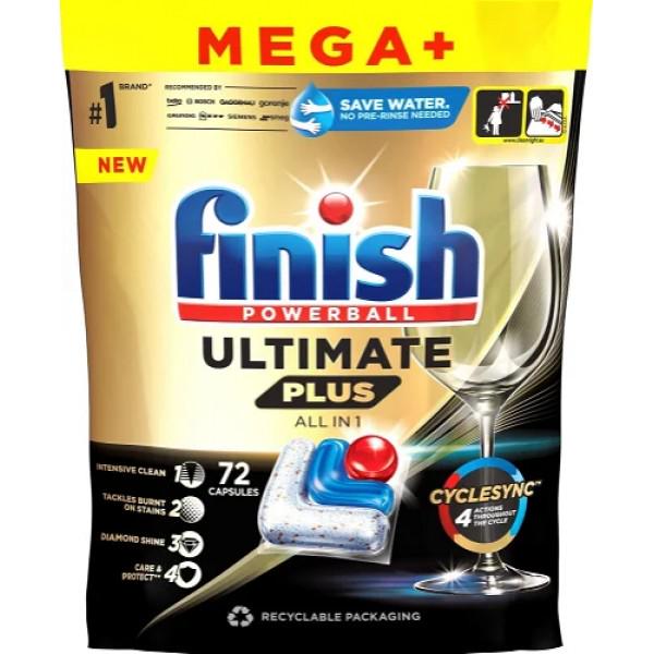 Таблетки для посудомийних машин Finish Ultimate Plus All in 1 72 шт. - фото 1