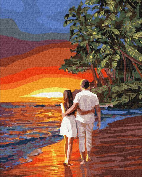 Картина по номерам Идейка Романтика на побережье 40х50 см (KHO4741)