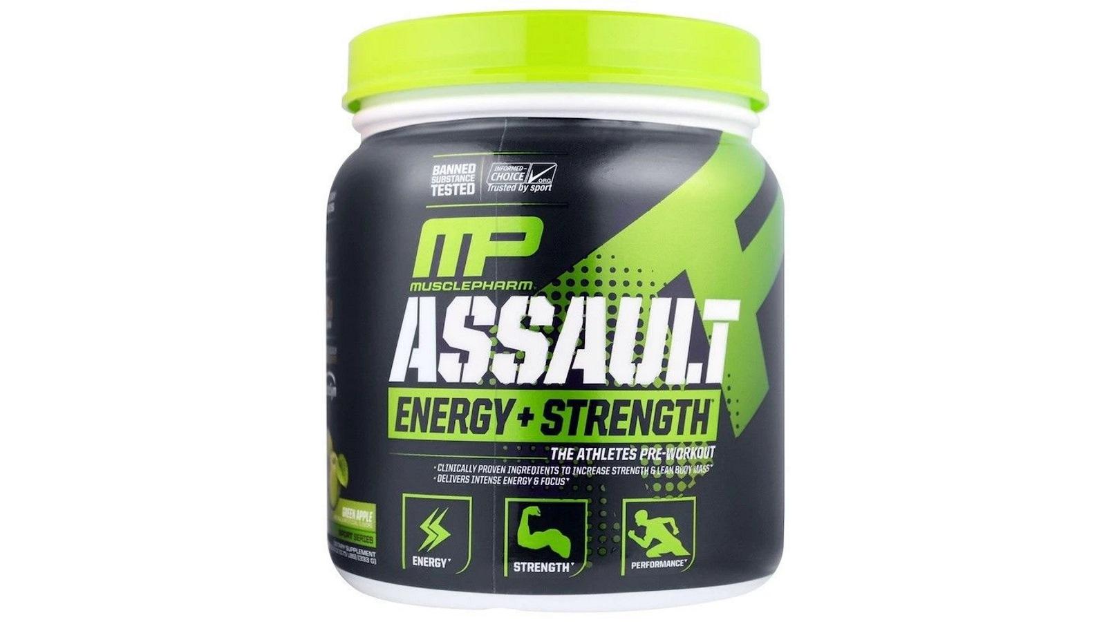 Комплекс предтренировочный Muscle Pharm Assault Sport Green Apple 345 г