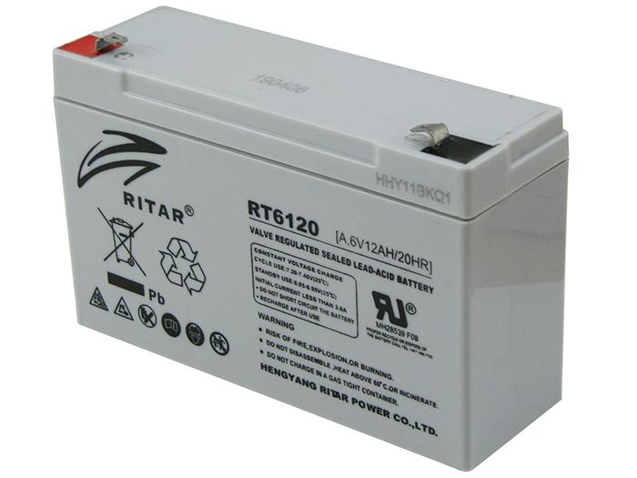 Аккумуляторная батарея Ritar RT6120A 6 В 12 Ахч