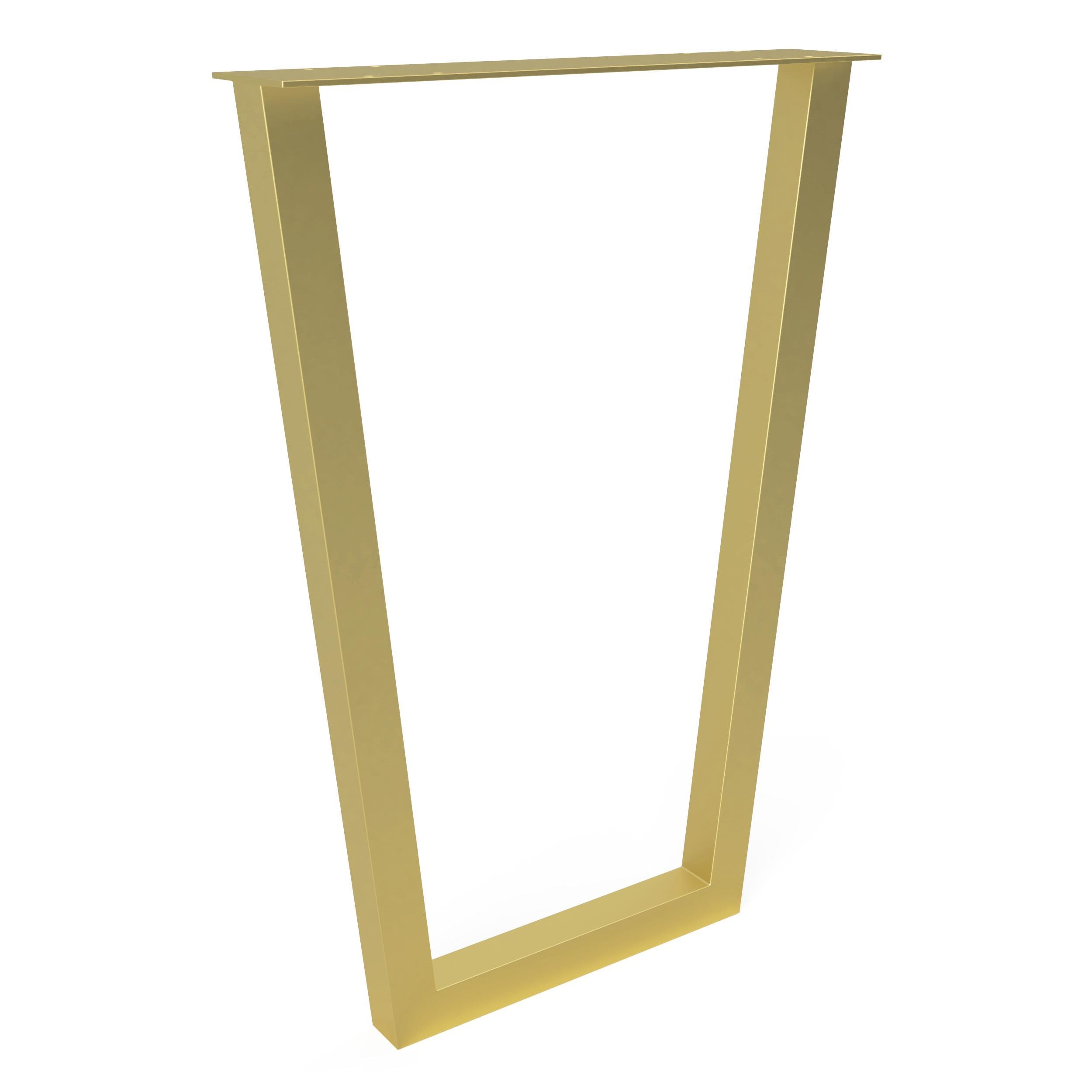 Комплект опор для столу з металу 500х100 мм H 730 мм 2 шт. Золотий (1053) - фото 2 Комплект опор для столу з металу 500х100 мм H 730 мм 2 шт. Золотий (1053) - фото 2