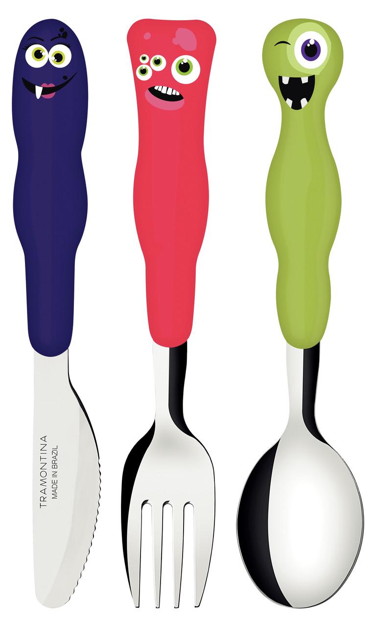 Детский набор столовых приборов Tramontina Baby Lirous 3 предмета 6710898 (7891112302211)