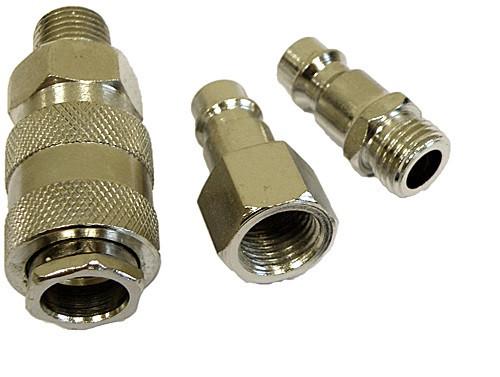Швидкоз'єм пневматичний Silver 1/4" 3 ел. (EX0339)