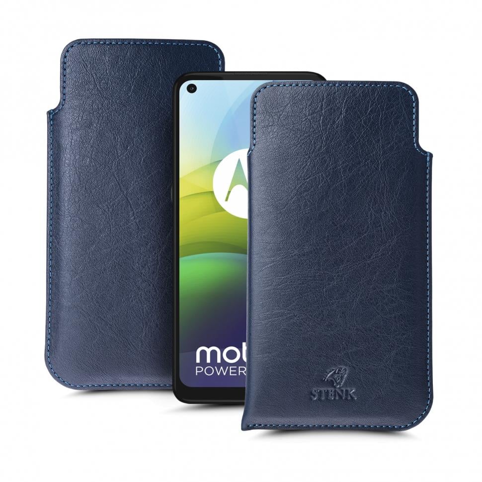 Футляр Stenk Elegance для Motorola G9 Power Синий (68011)