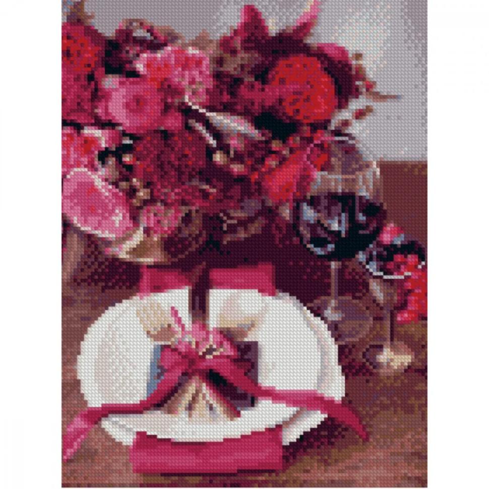 Алмазная мозаика Strateg Праздничная сервировка 30х40 см (HX123)