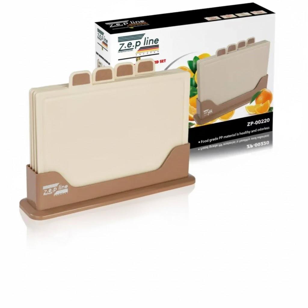 Набор разделочных досок ZepLine ZP-00220 4 шт. Коричневый - фото 1