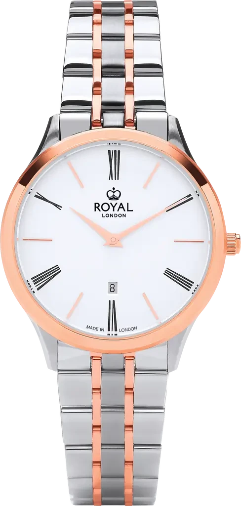 Наручний годинник жіночий Royal London Merton 21426-09 з сталевим корпусом WR 50 м Срібний (3145376073)