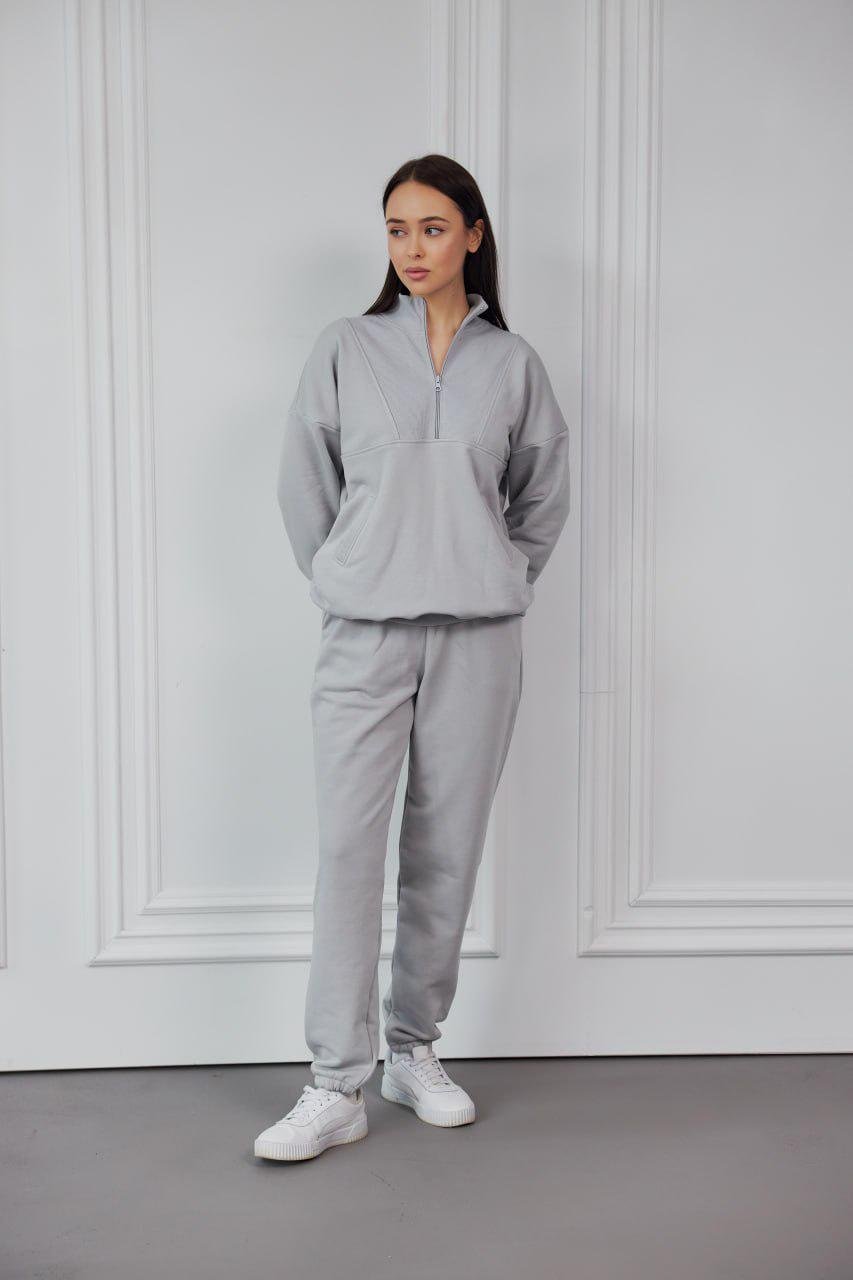 Костюм спортивный женский М148.3 3-х нитка L Пепельный (167-1-62)