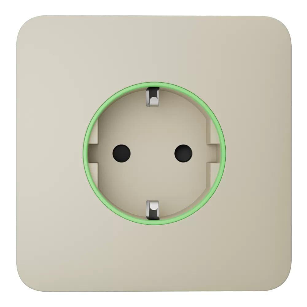 Фронтальная панель Ajax SoloCover ASP для умной розетки type F 55 Ivory (26-00359)