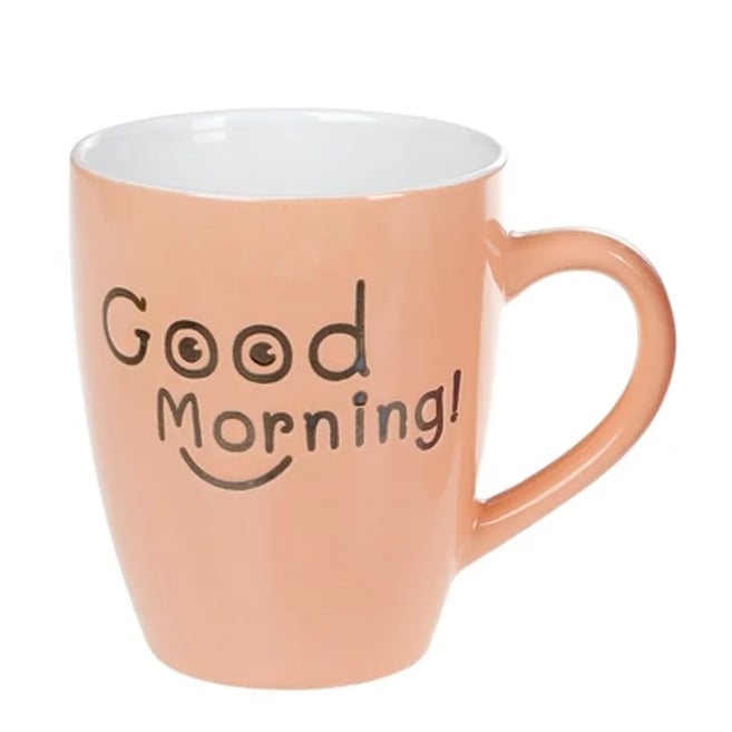 Чашка керамическая Flora "Good Morning" 0,36 л (31756)