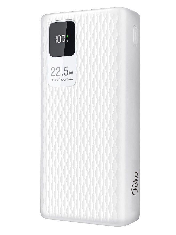 Повербанк Joko by KONFULON 30000 мАг 22,5W Fast Charge PD 20W 5 виходів Білий