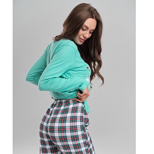 Піжама жіноча штани/джемпер L (11629) - фото 2