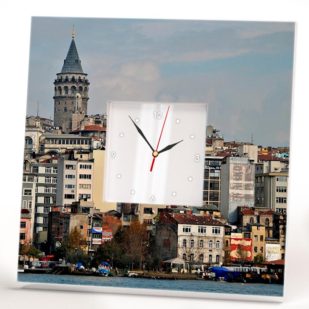Часы настенные с фото Стамбул 260x260 мм (C03050)