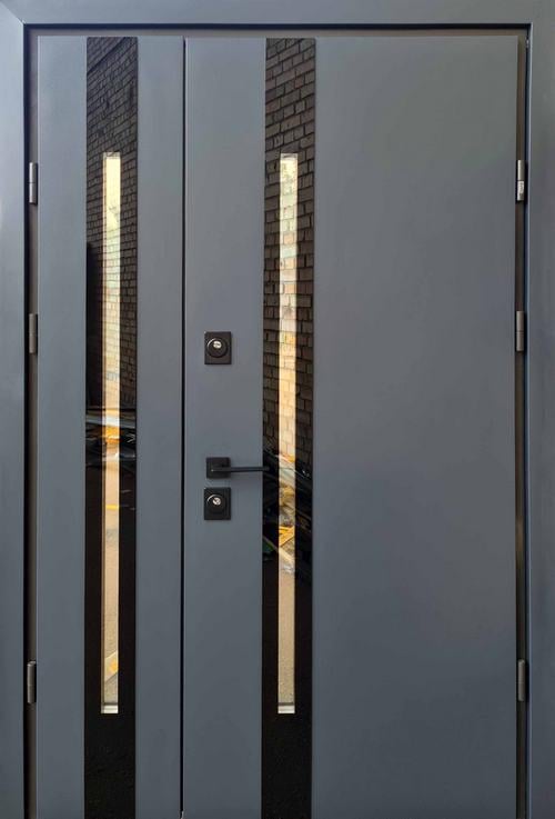 Входная дверь Straj PROOF Slim-S улица 1220х2050 мм Антрацитовая, - фото 1