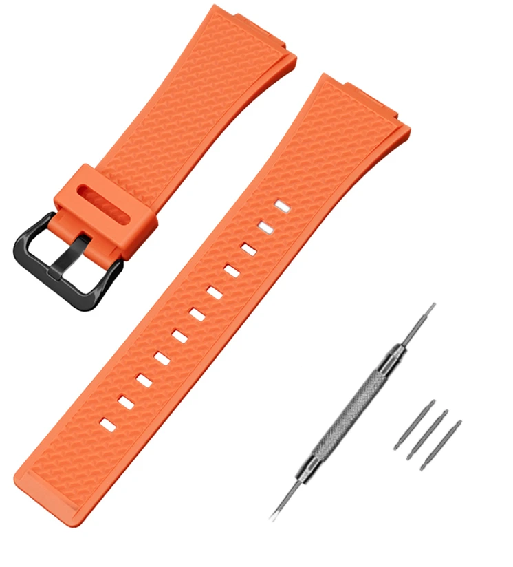 Ремінець для Casio G-Shock GA-100/110 Orange BK (3940)