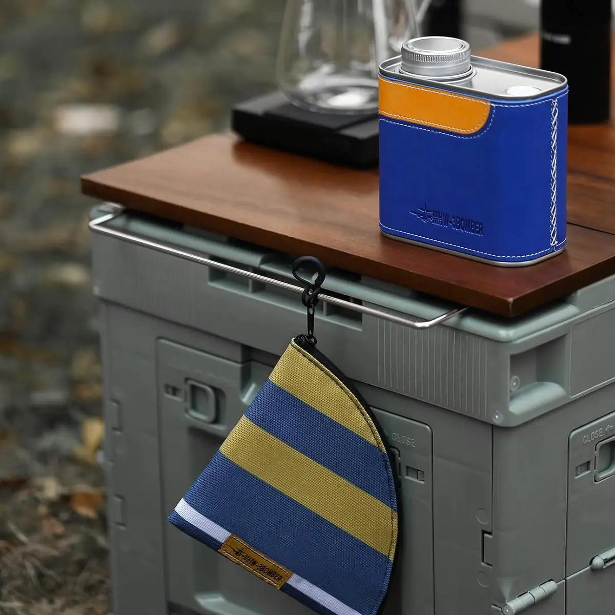 Емкость для хранения кофейных зерен MHW-3BOMBER Leather Sheath-Sealed Canister 600 мл Желто-синий (C5496) - фото 3 Емкость для хранения кофейных зерен MHW-3BOMBER Leather Sheath-Sealed Canister 600 мл Желто-синий (C5496) - фото 3