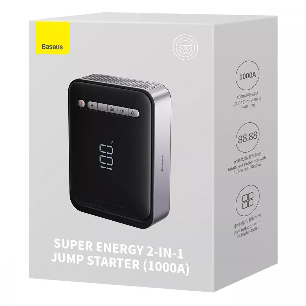Пусковое зарядное устройство для BASEUS CGCN000001 Super Energy Car Jump Starter 2в1 8000 mAh (557559) - фото 10 Пусковое зарядное устройство для BASEUS CGCN000001 Super Energy Car Jump Starter 2в1 8000 mAh (557559) - фото 10