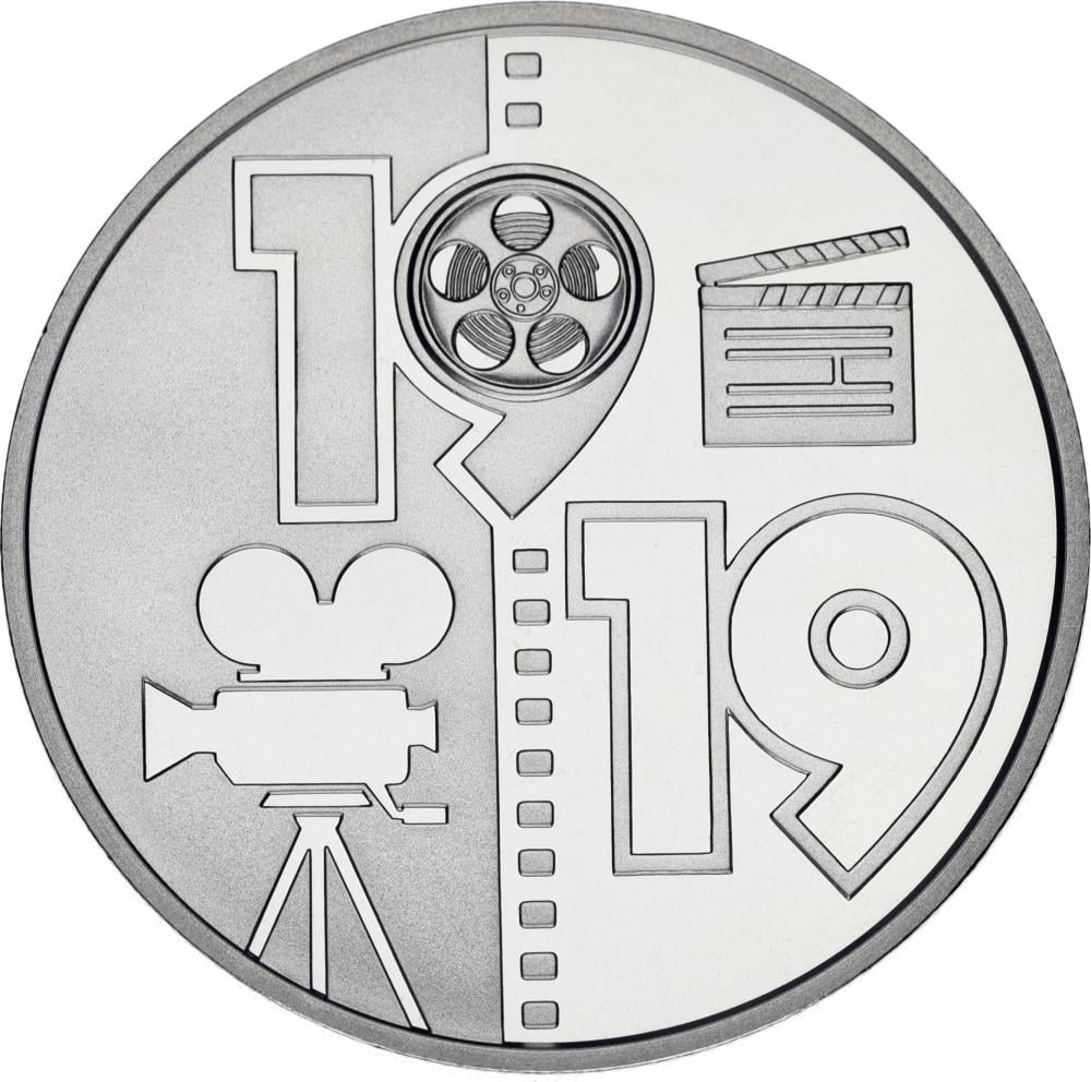 Коллекционная монета Украина 5 гривен 2019 100 лет Одесской киностудии UNC (М11237)