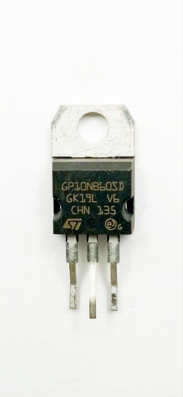 Транзистор STGP10NB60SD N-Channel 600V 16A 80W TO-220 (32595)