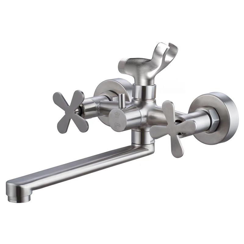 Смеситель для ванной Zerix GTA-006-A из нержавеющей стали (ZX4838)