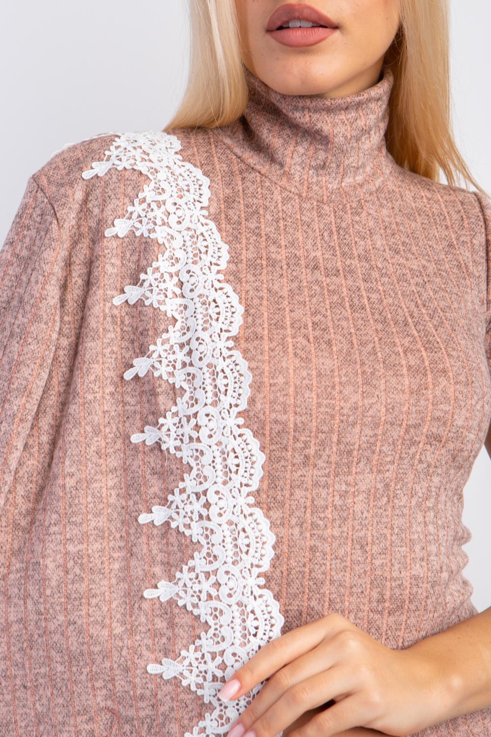 Платье женское Diва с кардиганом М Пудровый (017) - фото 2 Платье женское Diва с кардиганом М Пудровый (017) - фото 2