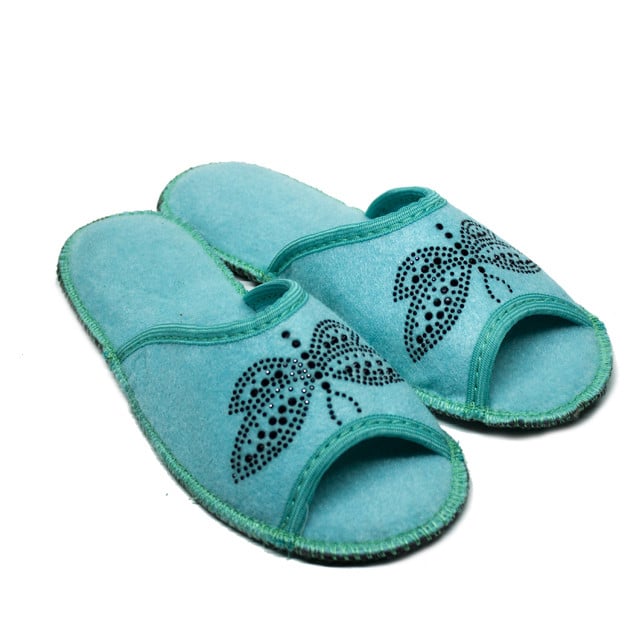 Капці домашні PaGo Бабка фетр 41 Ментоловий