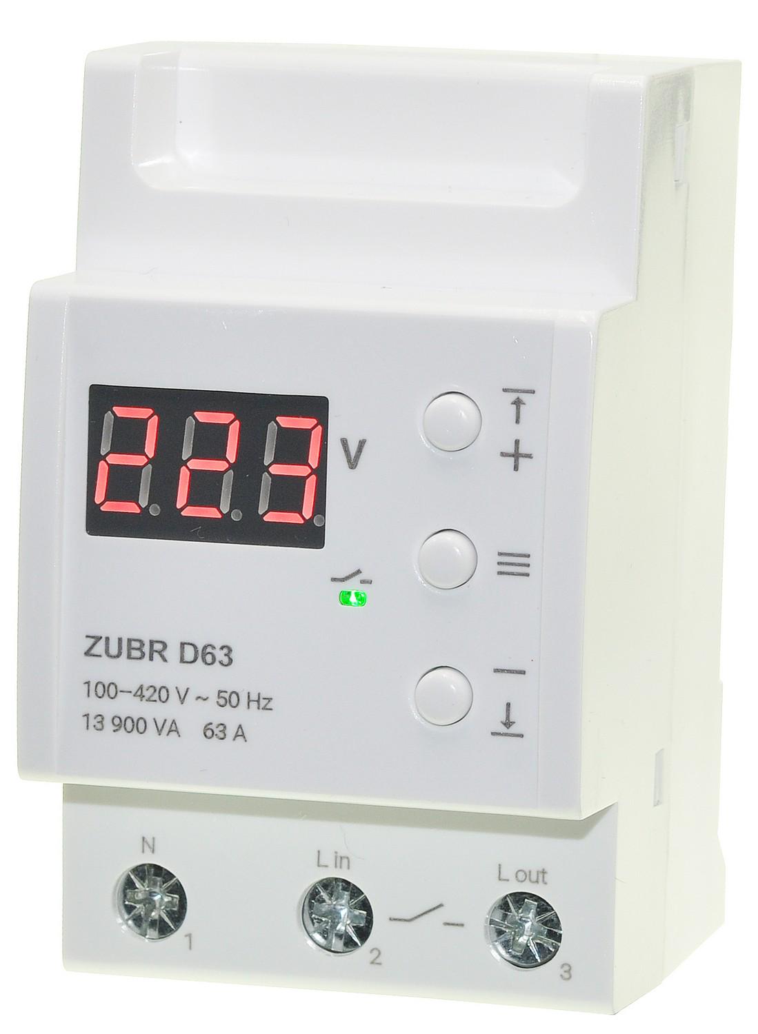 Реле напруги однофазне ZUBR D63 (21018061)