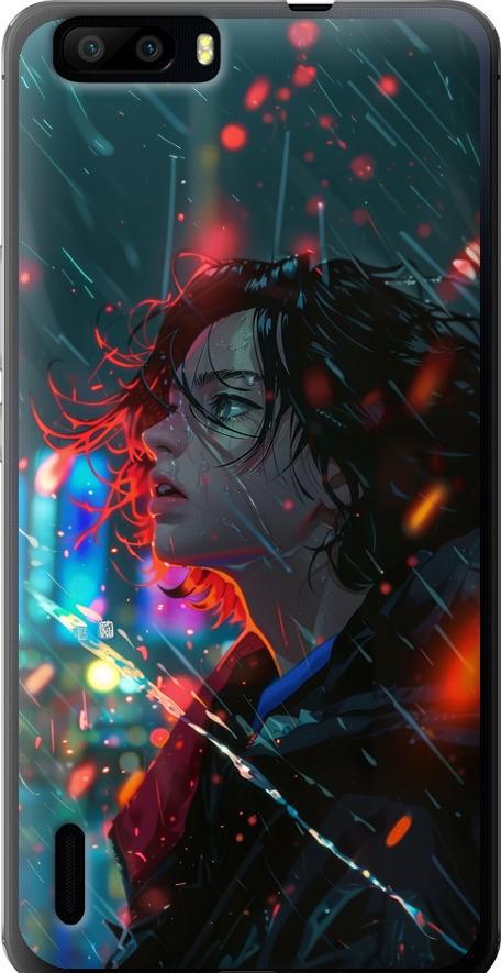 Чехол на Huawei Honor 6 Plus Ночные огни (6096u-179-42517)