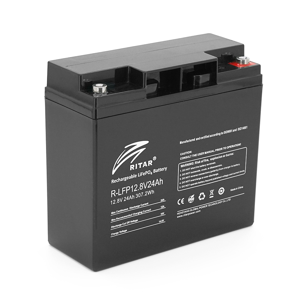 Аккумулятор Ritar LiFePO4 12,8V 24 Ah BMS2P4S для солнечных панелей (38098) Аккумулятор Ritar LiFePO4 12,8V 24 Ah BMS2P4S для солнечных панелей (38098)