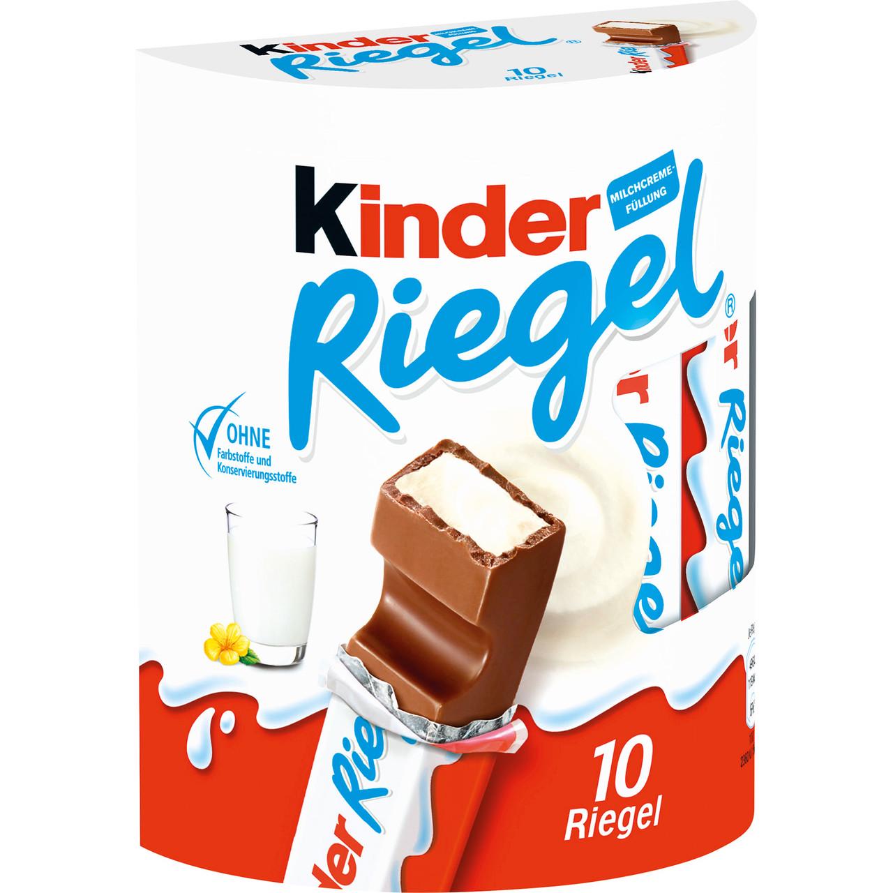 Батончики шоколадні Kinder Riegel Milk Chocolate 210 г (1764620875)