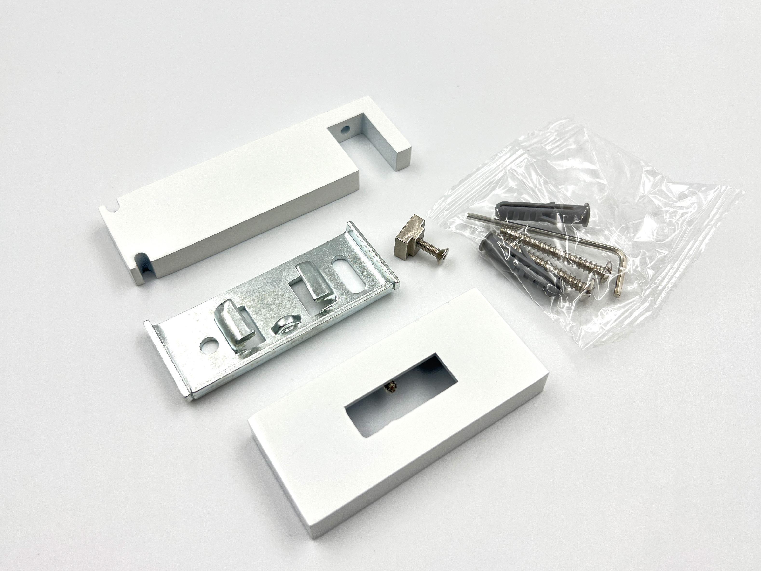 Кронштейн Quadrum Скарлайн одинарный короткий 9 см Белый глянец - фото 4