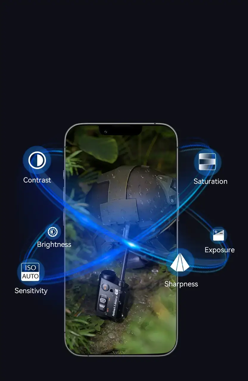 Камера RunCam2 4К на шолом для військових і карта пам'яті - фото 5