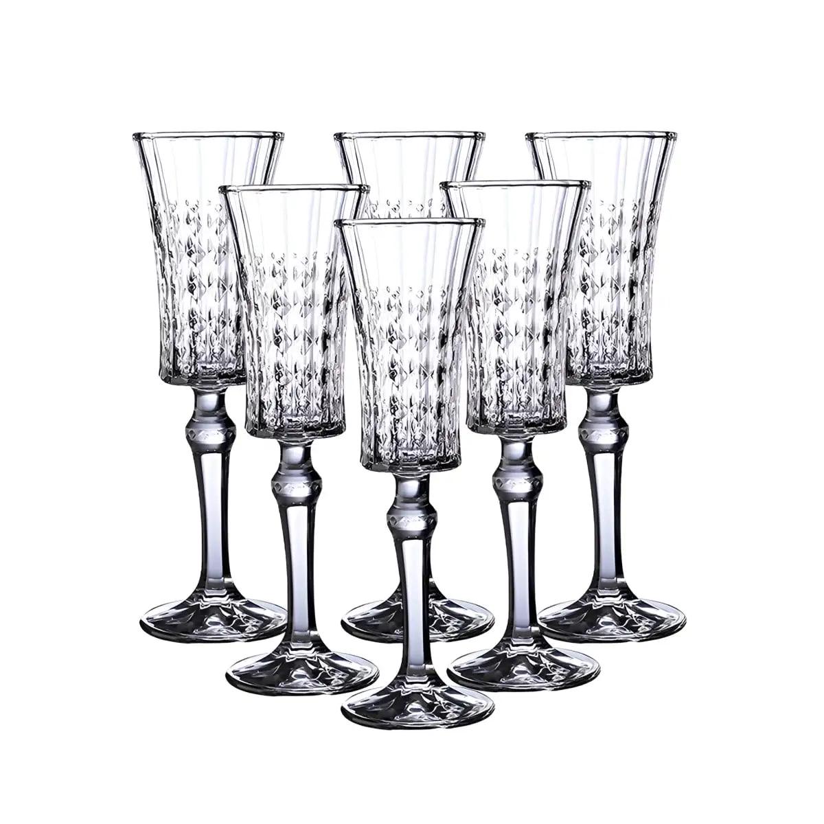 Набір келихів для шампанського 6 х 150 мл Прозорий (22775515) Набір келихів для шампанського 6 х 150 мл Прозорий (22775515)