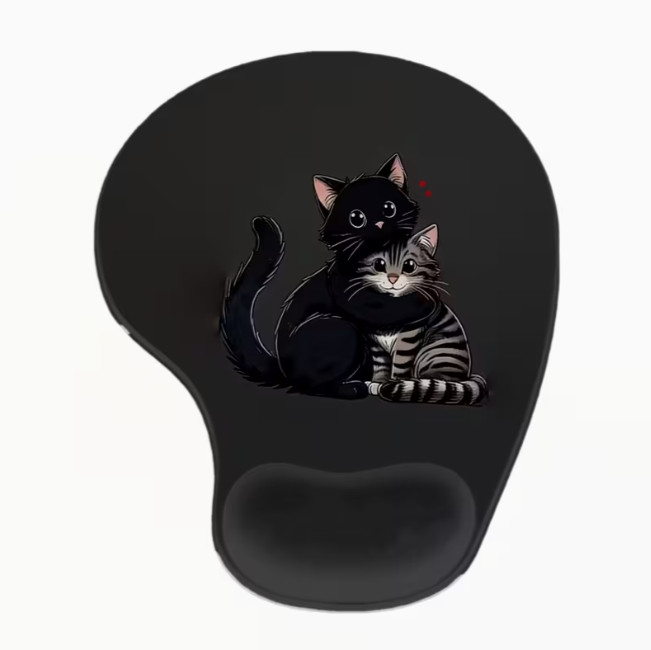 Коврик для мышки эргономичный с гелевой подставкой под запястье антискользящий (Н - 1014)