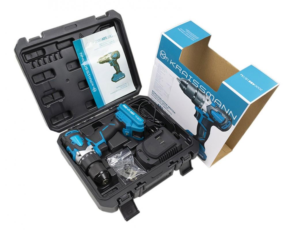 Аккумуляторный шуруповерт KRAISSMANN 2000 ABS 18/2 Li - фото 3 Аккумуляторный шуруповерт KRAISSMANN 2000 ABS 18/2 Li - фото 3