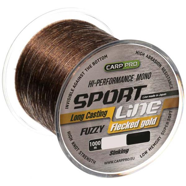 Волосінь Carp PRO Sport Line Flecked 1000 м 0,286 мм Gold (CP2310-0286) - фото 1 Волосінь Carp PRO Sport Line Flecked 1000 м 0,286 мм Gold (CP2310-0286) - фото 1