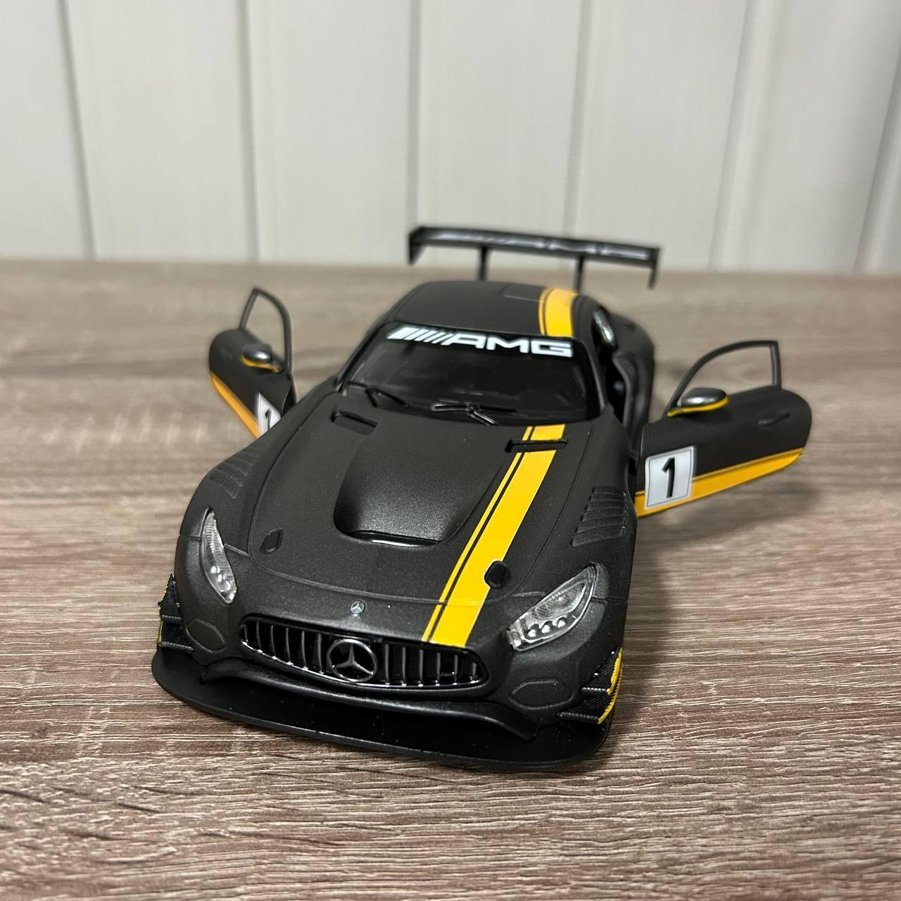 Игрушечная машинка АвтоМир Mercedes-AMG GT3 1:24 металлическая (AP-1923) - фото 3