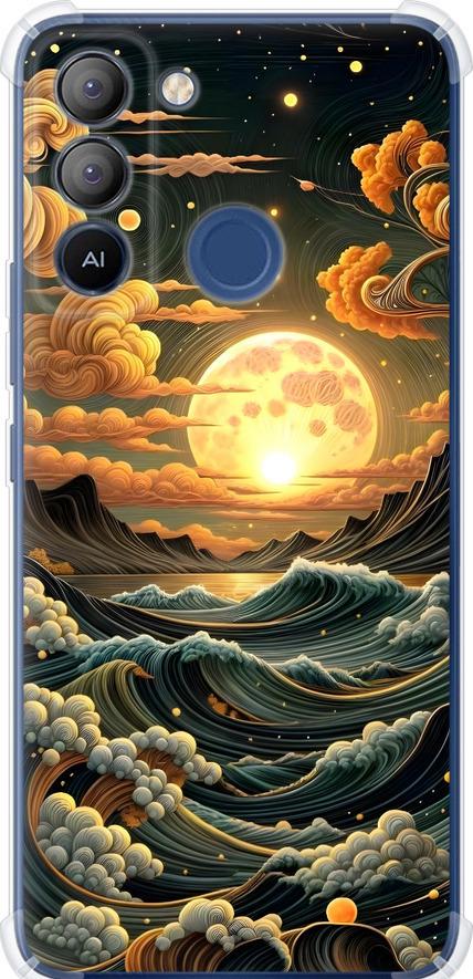 Чехол на Tecno POP 5 LTE BD4 Арт волны (6332sp-2639-42517)