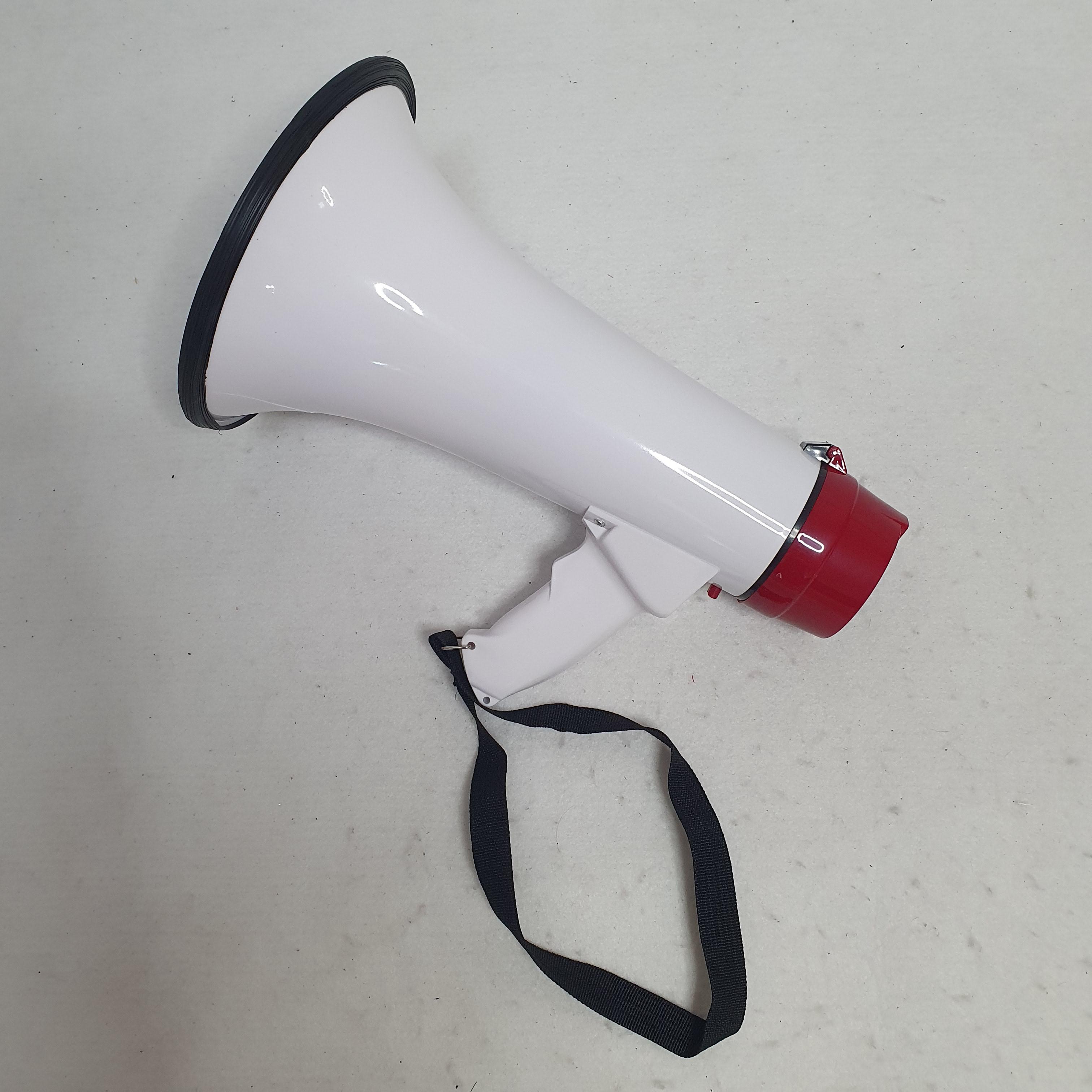 Громкоговоритель рупор на аккумуляторе 20 Вт слышимость до 400 м Белый (RGM-619L-BWhite) - фото 5