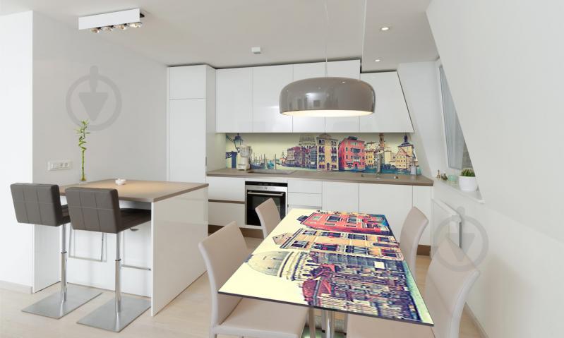 Наклейка виниловая на стол Zatarga «Утро в Венеции» 600х1200 мм Z180576st