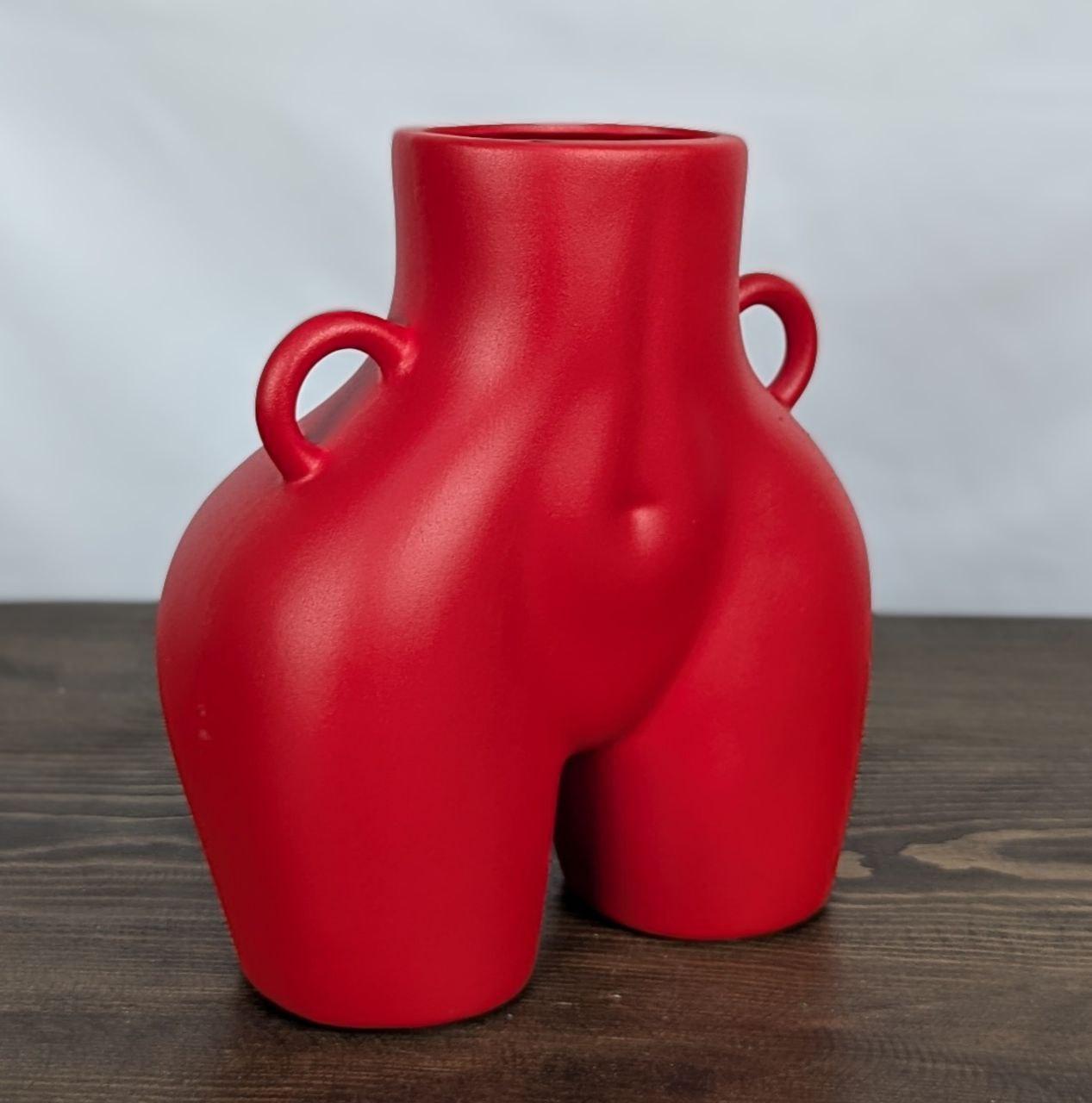 Ваза Nana Ceramics Ким муар 25 см Красный