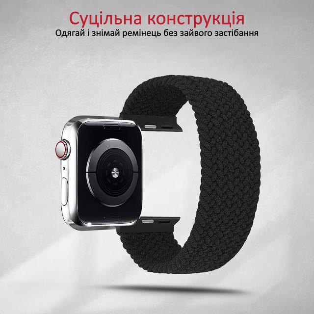 Ремінець Promate Fusion-40S для Apple Watch 38-40 мм 1/2/3/4/5/6/SE Charcoal - фото 3