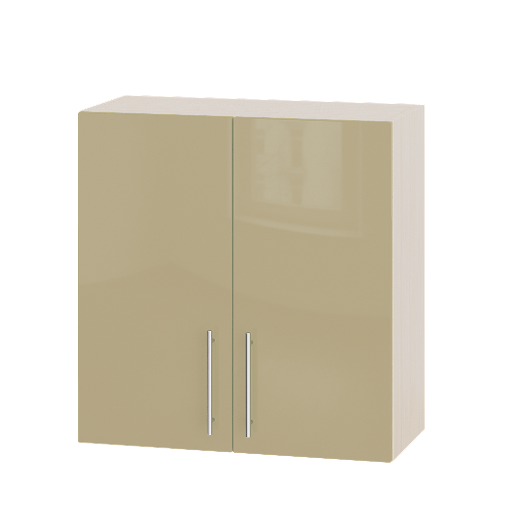 Шкаф верхний Эверест Модерн модуль Верх В10-700 70х30х72 см Латте глянец/Дуб Молочный (04920)