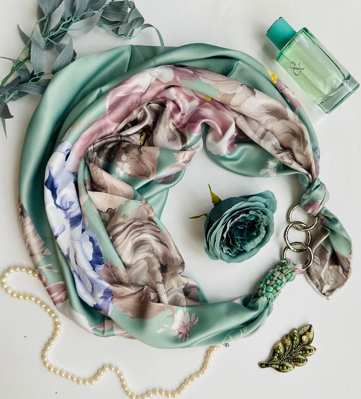 Хустка шовкова MyScarf "Сніданок у Тіффані" 90х90 см (11439100)