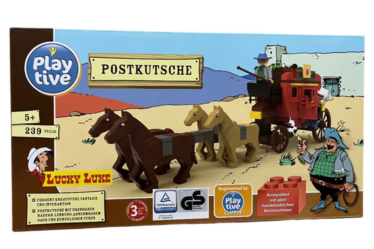 Конструктор Playtive Дилижанс карета с лошадью Postkutsche Lucky Luke 239 деталей (2829327196)